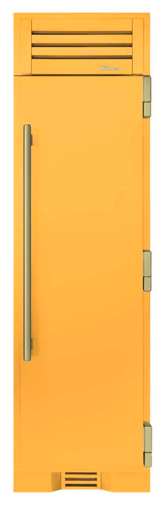 Freezer Column, Right Hinged, Saffron, Brass Hardware TR24FRZRSSA103H01