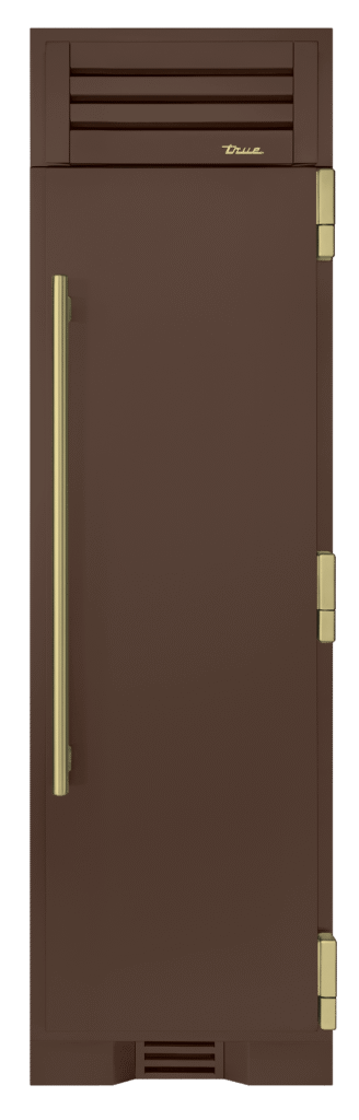 Freezer Column, Right Hinged, Espresso, Brass Hardware TR24FRZRSSA305H01