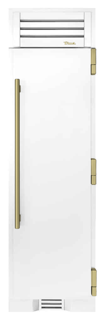 Freezer Column, Right Hinged, Matte White, Brass Hardware TR24FRZRSSIMA030H01