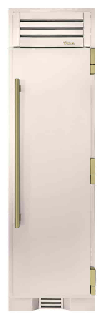 Freezer Column, Right Hinged, Antique White, Brass Hardware TR24FRZRSSIMA050H01