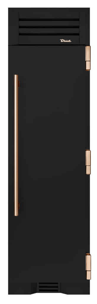 Freezer Column, Right Hinged, Ultra Matte Black, Copper Hardware TR24FRZRSSIMA085H03