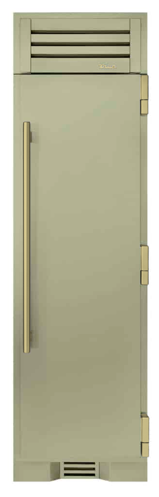 Freezer Column, Right Hinged, Sage, Brass Hardware TR24FRZRSSIMA129H01