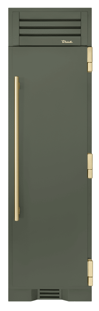 Freezer Column, Right Hinged, Olive, Gold Hardware TR24FRZRSSIMA238H08