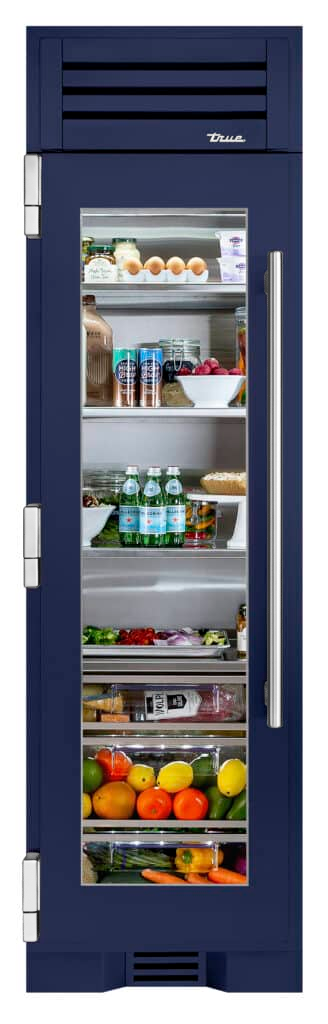 Refrigerator Column, Left Hinged, Cobalt, Chrome Hardware TR24REFLSGA078H02