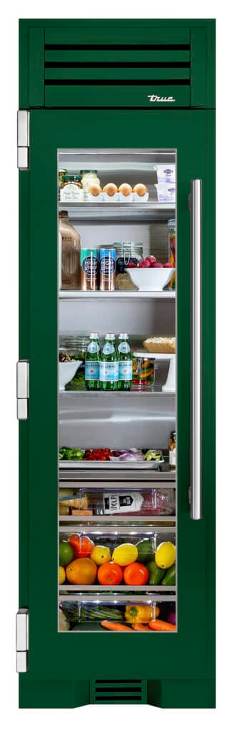 Refrigerator Column, Left Hinged, Emerald, Chrome Hardware TR24REFLSGA086H02