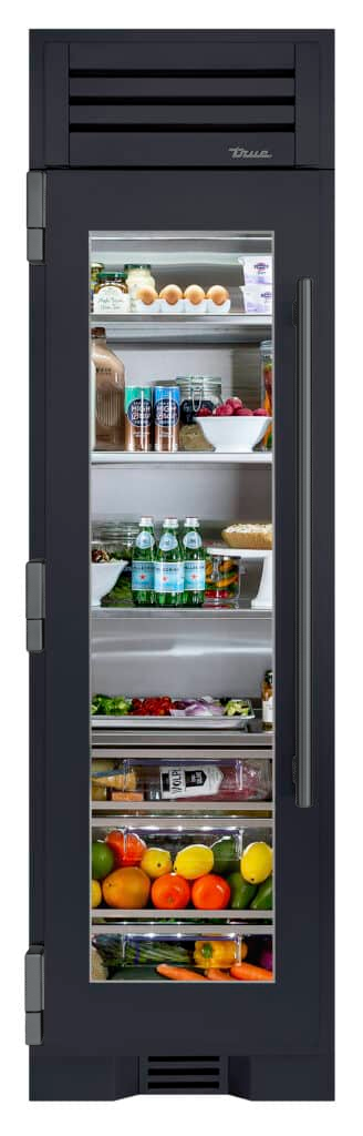 Refrigerator Column, Left Hinged, Juniper, Pewter Hardware TR24REFLSGA104H05