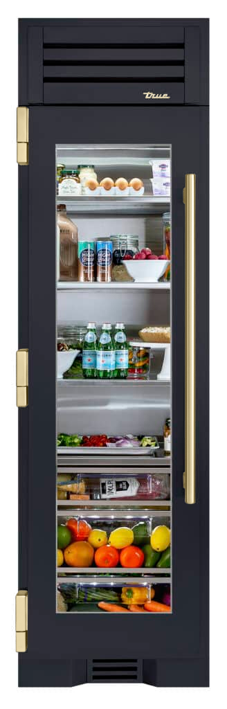 Refrigerator Column, Left Hinged, Juniper, Gold Hardware TR24REFLSGA104H08