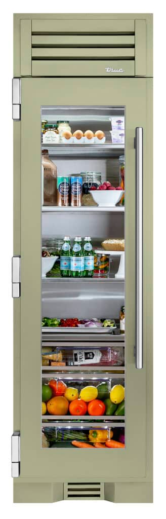 Refrigerator Column, Left Hinged, Sage, Chrome Hardware TR24REFLSGA129H02