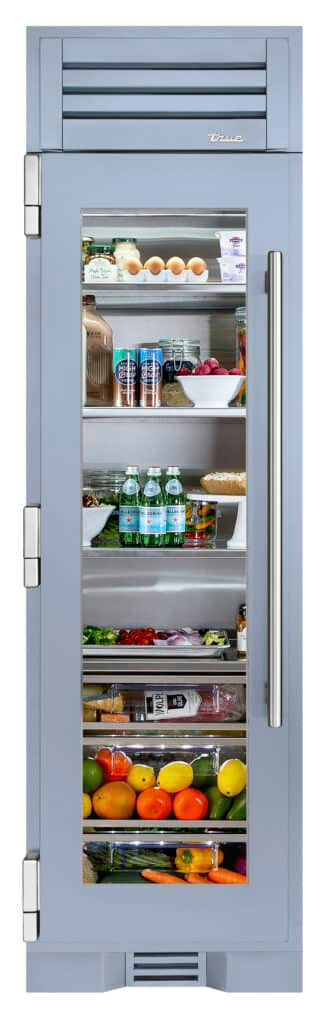 Refrigerator Column, Left Hinged, Bluestone, Chrome Hardware TR24REFLSGA152H02
