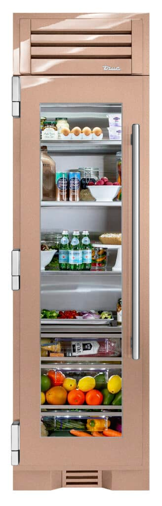 Refrigerator Column, Left Hinged, Champagne, Chrome Hardware TR24REFLSGA179H02