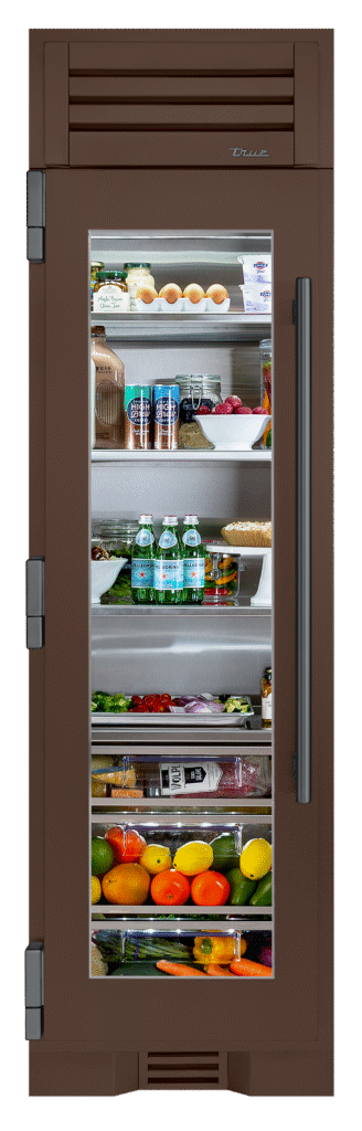 Refrigerator Column, Left Hinged, Espresso, Pewter Hardware TR24REFLSGA305H05