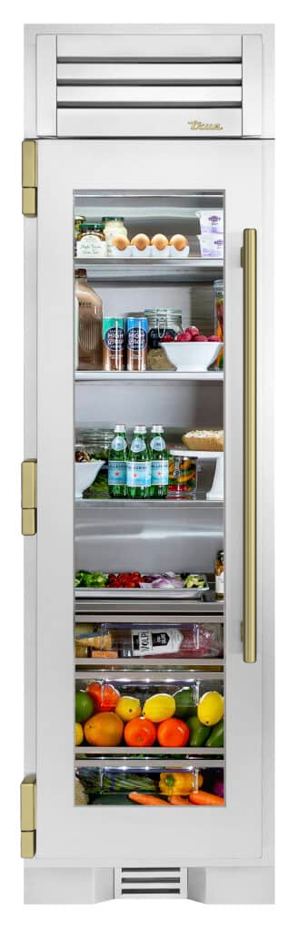 Refrigerator Column, Left Hinged, Color Match, Brass Hardware TR24REFLSGAXXXH01