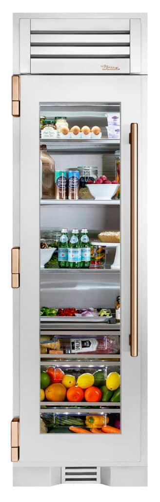 Refrigerator Column, Left Hinged, Color Match, Copper Hardware TR24REFLSGAXXXH03