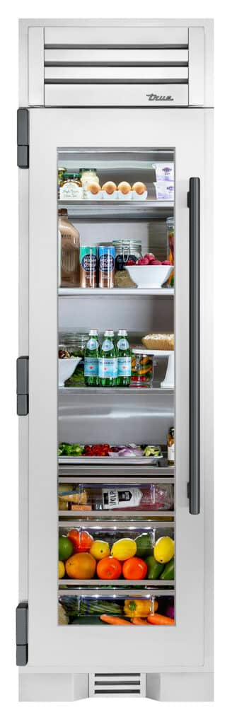 Refrigerator Column, Left Hinged, Color Match, Pewter Hardware TR24REFLSGAXXXH05