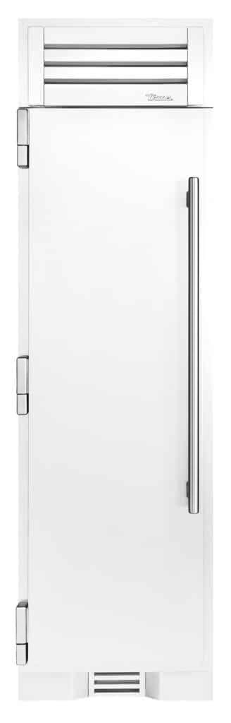 Refrigerator Column, Left Hinged, Matte White, Chrome Hardware TR24REFLSSA030H02