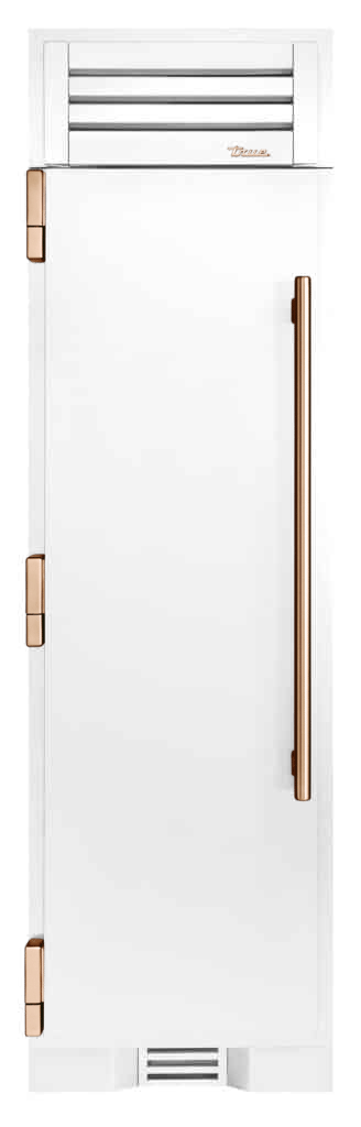 Refrigerator Column, Left Hinged, Matte White, Copper Hardware TR24REFLSSA030H03