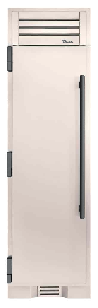 Refrigerator Column, Left Hinged, Antique White, Pewter Hardware TR24REFLSSA050H05