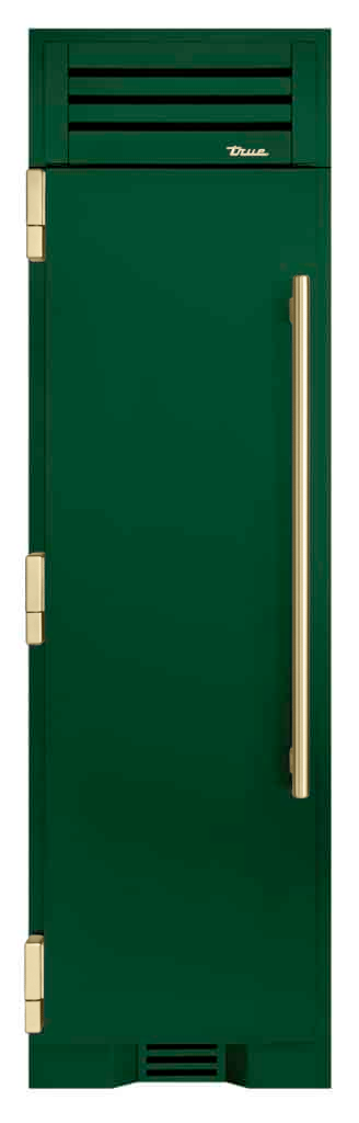 Refrigerator Column, Left Hinged, Emerald, Gold Hardware TR24REFLSSA086H08
