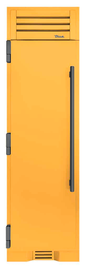 Refrigerator Column, Left Hinged, Saffron, Pewter Hardware TR24REFLSSA103H05