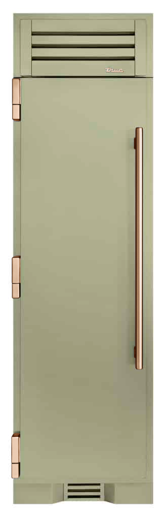 Refrigerator Column, Left Hinged, Sage, Copper Hardware TR24REFLSSA129H03