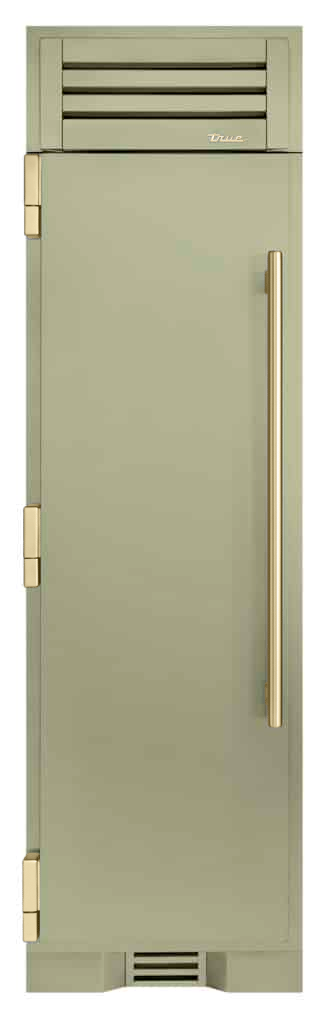 Refrigerator Column, Left Hinged, Sage, Gold Hardware TR24REFLSSA129H08