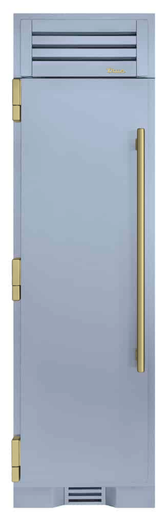 Refrigerator Column, Left Hinged, Bluestone, Brass Hardware TR24REFLSSA152H01