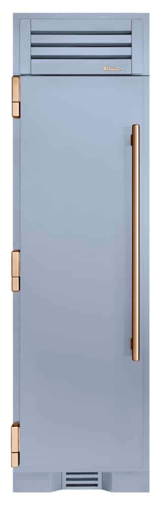 Refrigerator Column, Left Hinged, Bluestone, Copper Hardware TR24REFLSSA152H03