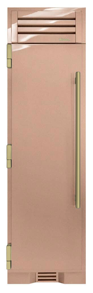 Refrigerator Column, Left Hinged, Champagne, Brass Hardware TR24REFLSSA179H01
