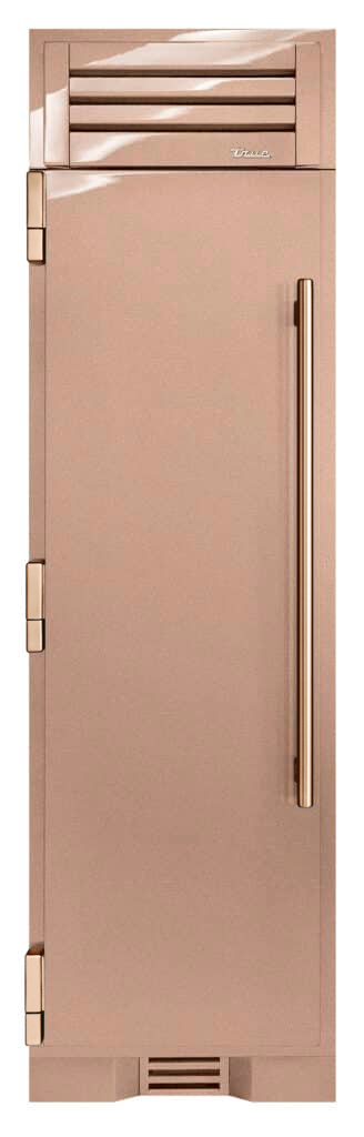 Refrigerator Column, Left Hinged, Champagne, Copper Hardware TR24REFLSSA179H03