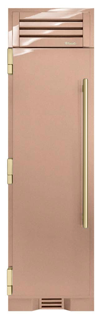 Refrigerator Column, Left Hinged, Champagne, Gold Hardware TR24REFLSSA179H08