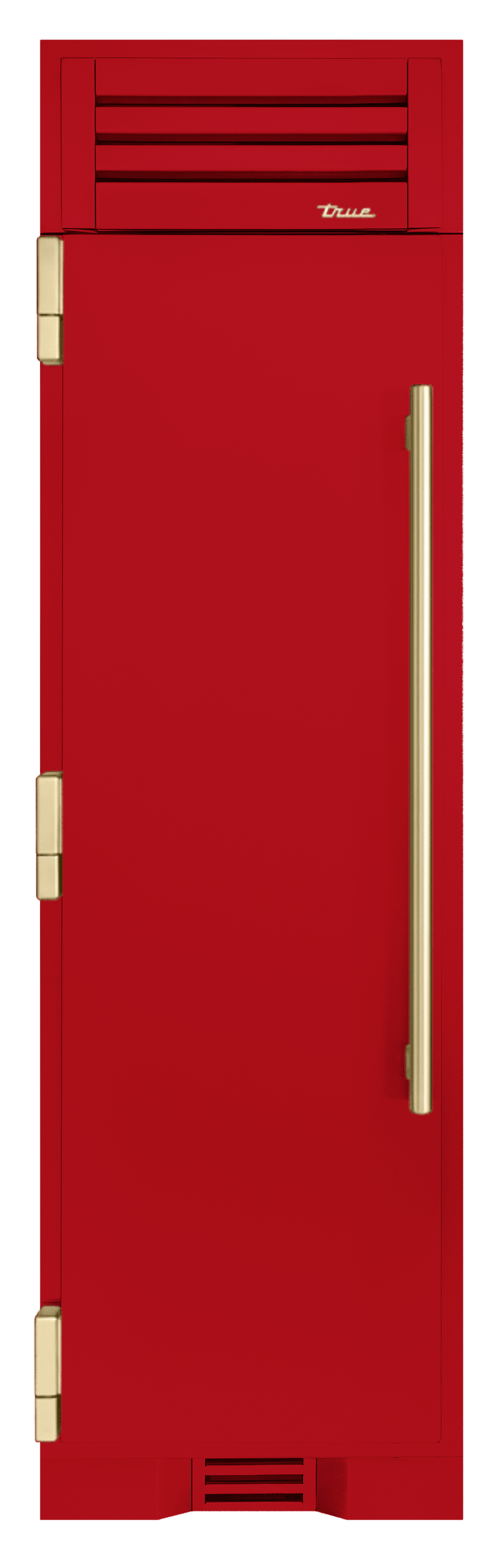 Refrigerator Column, Left Hinged, Crimson, Gold Hardware TR24REFLSSA193H08