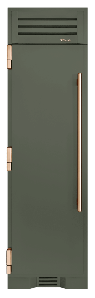 Refrigerator Column, Left Hinged, Olive, Copper Hardware TR24REFLSSA238H03
