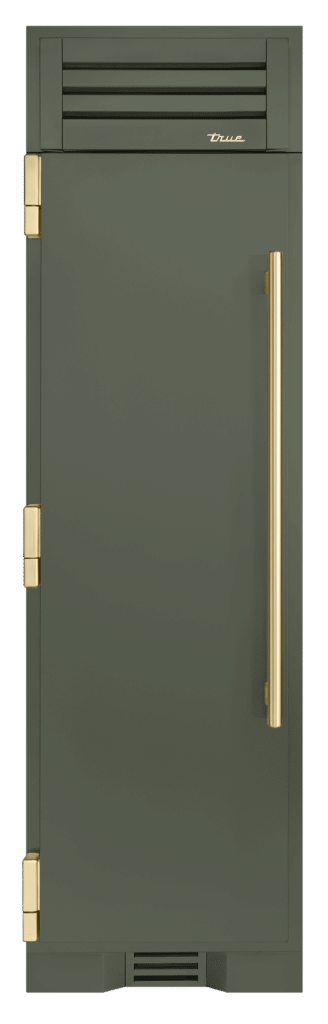Refrigerator Column, Left Hinged, Olive, Gold Hardware TR24REFLSSA238H08