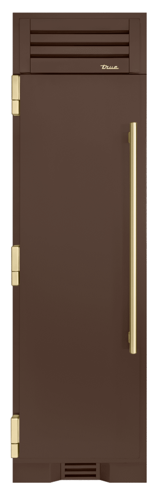 Refrigerator Column, Left Hinged, Espresso, Gold Hardware TR24REFLSSA305H08