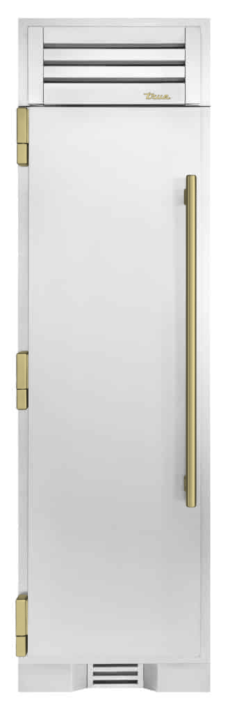 Refrigerator Column, Left Hinged, Color Match, Brass Hardware TR24REFLSSAXXXH01