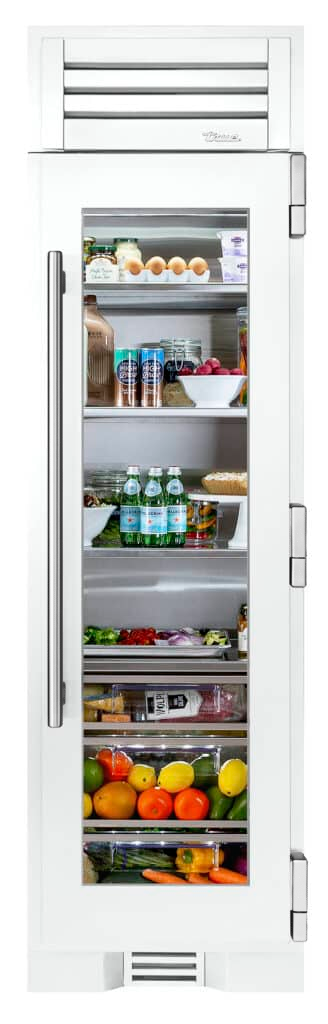 Refrigerator Column, Right Hinged, Matte White, Chrome Hardware TR24REFRSGA030H02