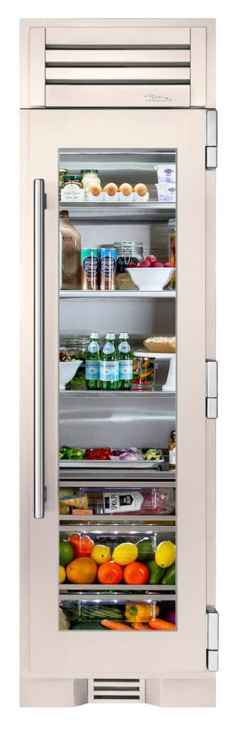Refrigerator Column, Right Hinged, Antique White, Chrome Hardware TR24REFRSGA050H02