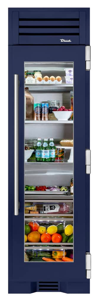 Refrigerator Column, Right Hinged, Cobalt, Chrome Hardware TR24REFRSGA078H02