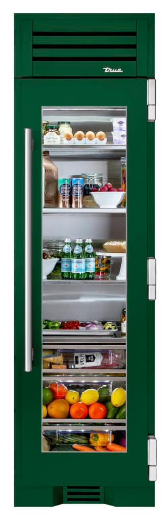 Refrigerator Column, Right Hinged, Emerald, Chrome Hardware TR24REFRSGA086H02