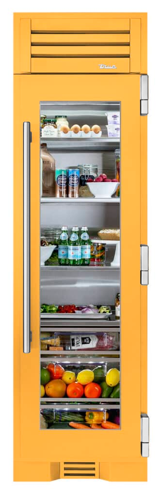 Refrigerator Column, Right Hinged, Saffron, Chrome Hardware TR24REFRSGA103H02