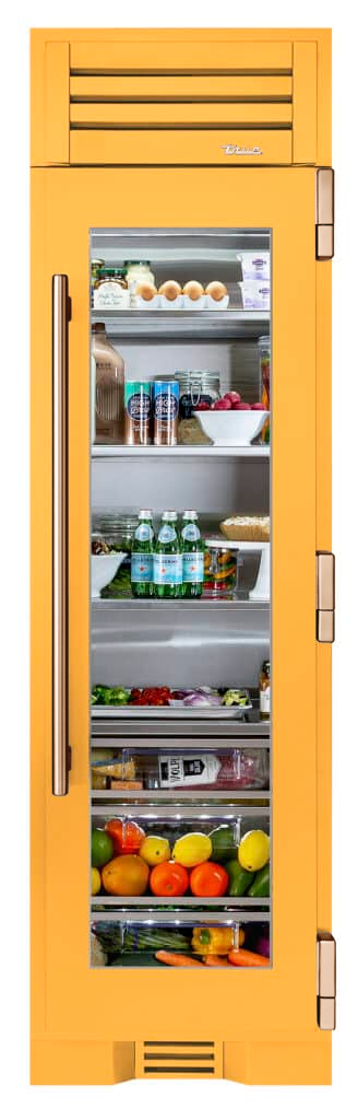 Refrigerator Column, Right Hinged, Saffron, Copper Hardware TR24REFRSGA103H03