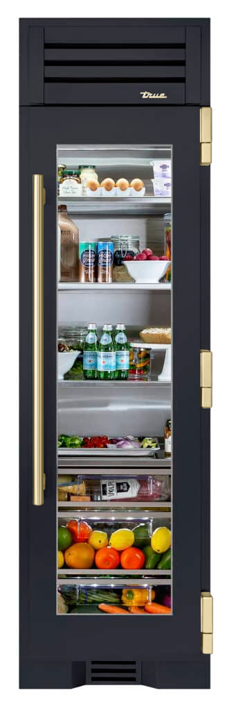 Refrigerator Column, Right Hinged, Juniper, Gold Hardware TR24REFRSGA104H08