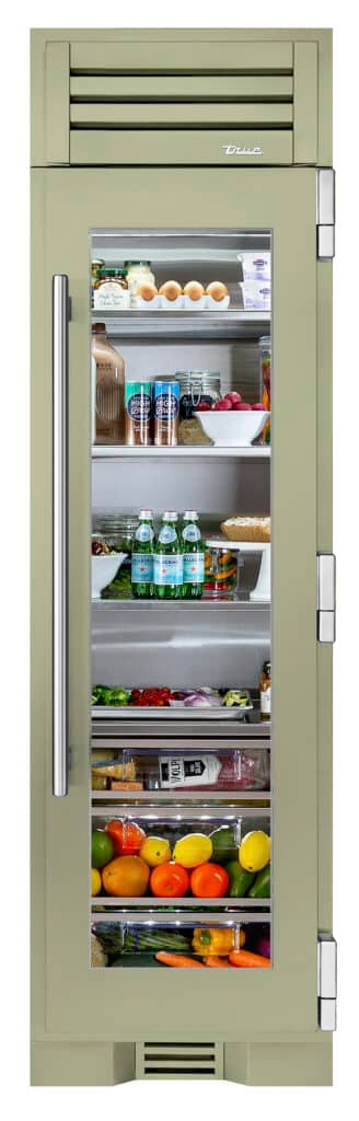 Refrigerator Column, Right Hinged, Sage, Chrome Hardware TR24REFRSGA129H02