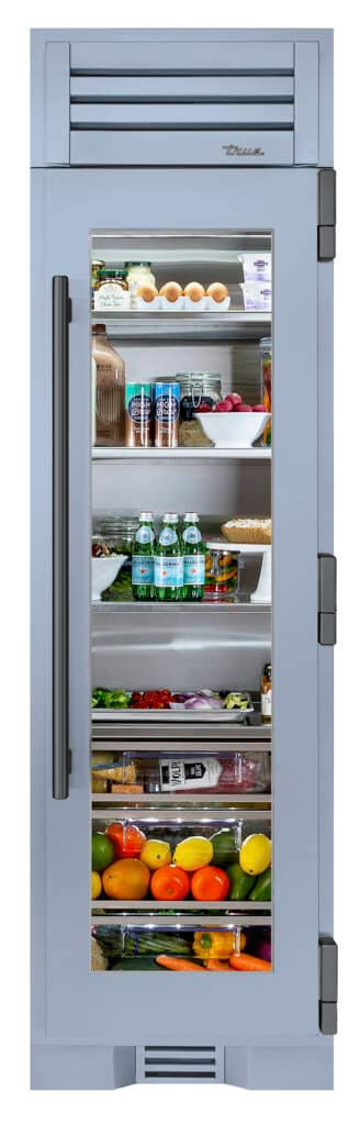 Refrigerator Column, Right Hinged, Bluestone, Pewter Hardware TR24REFRSGA152H05