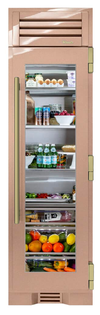 Refrigerator Column, Right Hinged, Champagne, Brass Hardware TR24REFRSGA179H01