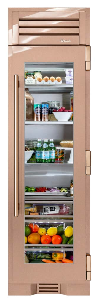 Refrigerator Column, Right Hinged, Champagne, Copper Hardware TR24REFRSGA179H03