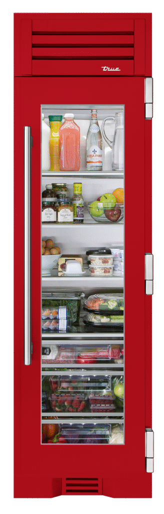 Refrigerator Column, Right Hinged, Crimson, Chrome Hardware TR24REFRSGA193H02