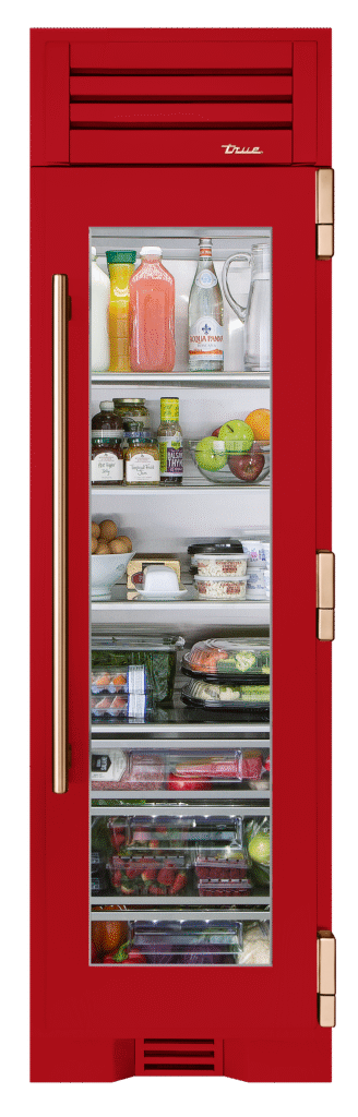 Refrigerator Column, Right Hinged, Crimson, Copper Hardware TR24REFRSGA193H03