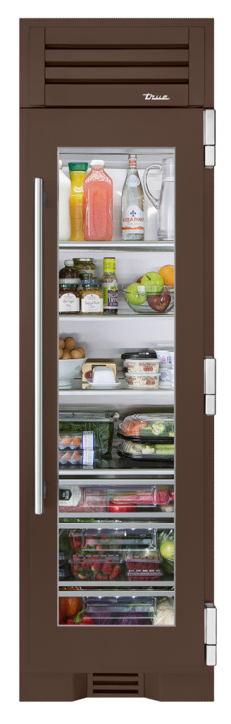 Refrigerator Column, Right Hinged, Espresso, Chrome Hardware TR24REFRSGA305H02