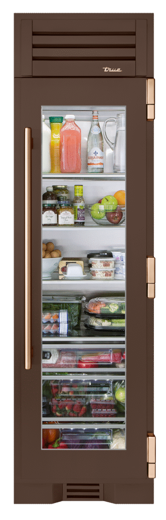 Refrigerator Column, Right Hinged, Espresso, Copper Hardware TR24REFRSGA305H03